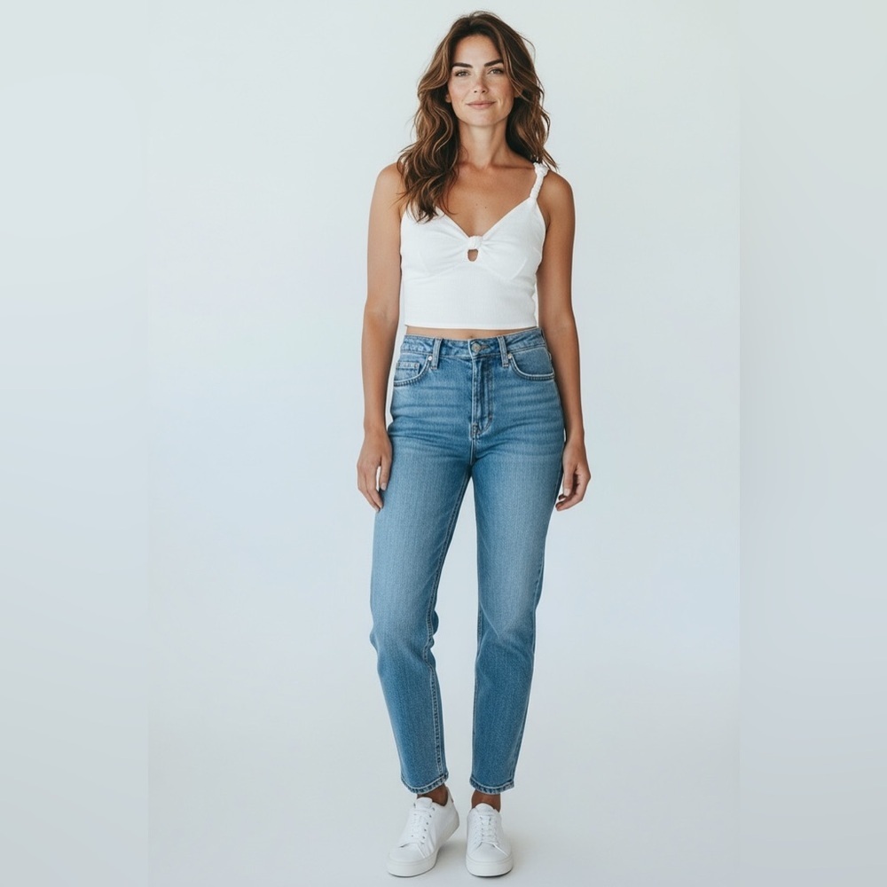 Abercrombie & Fitch Linen Blend Tank Top